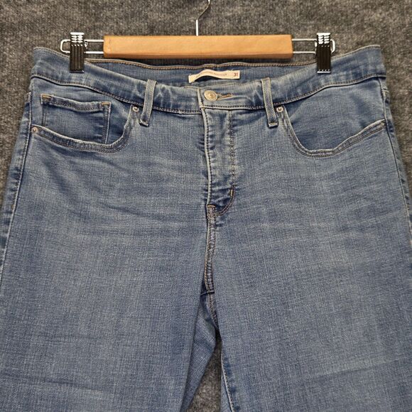 Levi's 315 Shaping Bootcut Jeans Womens 31 Light Wash Stretch Denim Minimalist - Picture 3 of 15